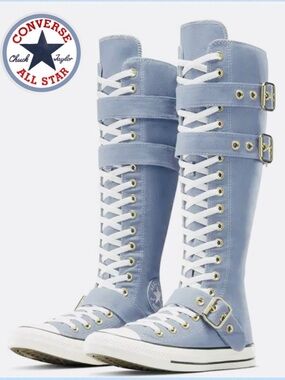 Converse Chuck Taylor XXHi Buckle Hi Shoes Women 7.5 Men 5.5 
Blue|White Rare!